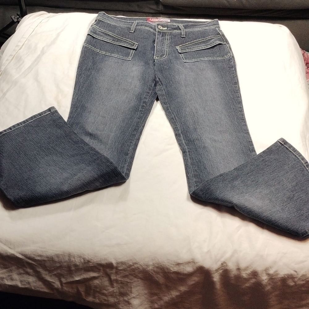 Lazer Jeans junior flared blue jeans size 11